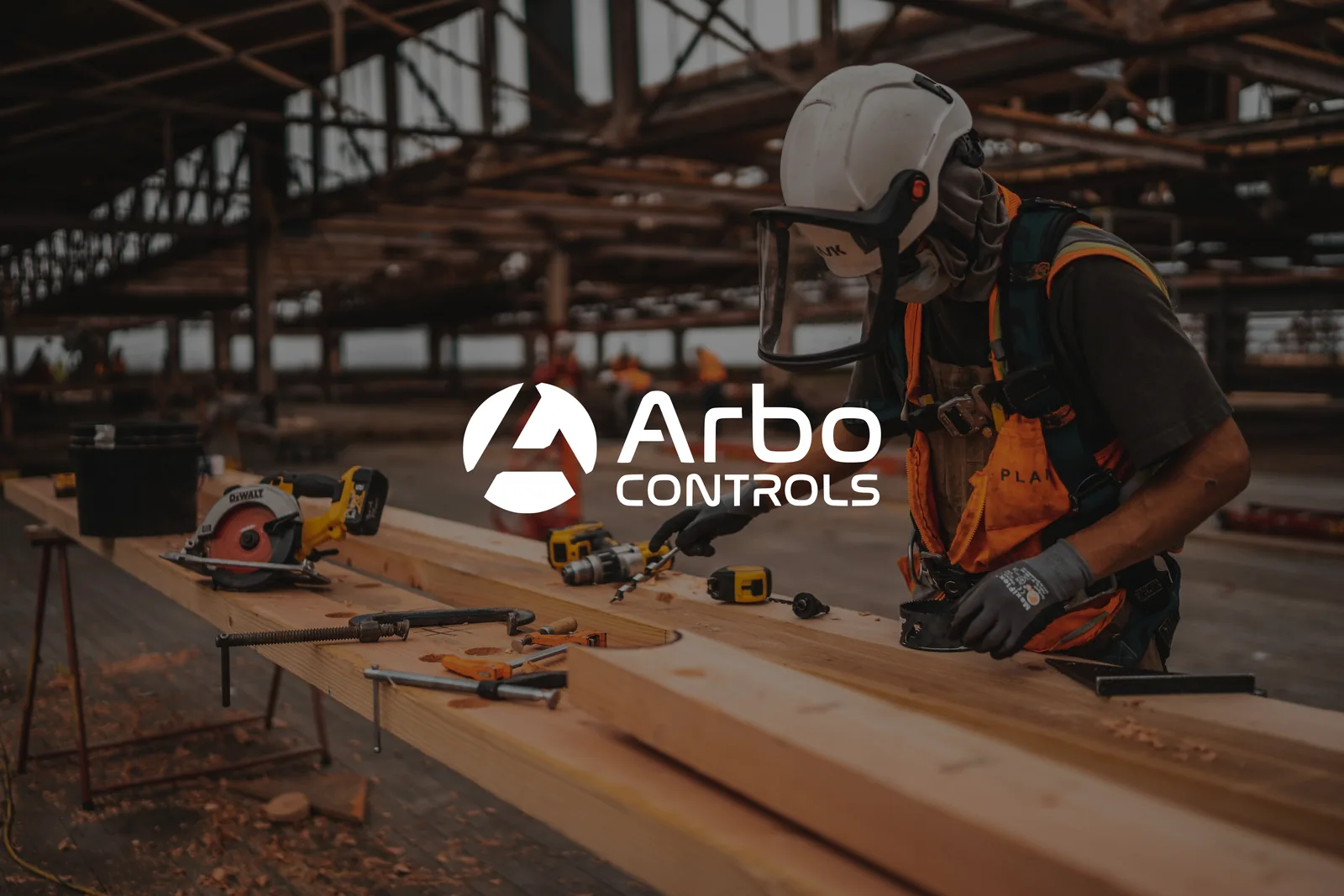 Homepage van arbocontrols.nl, ontworpen en gebouwd door Yawm