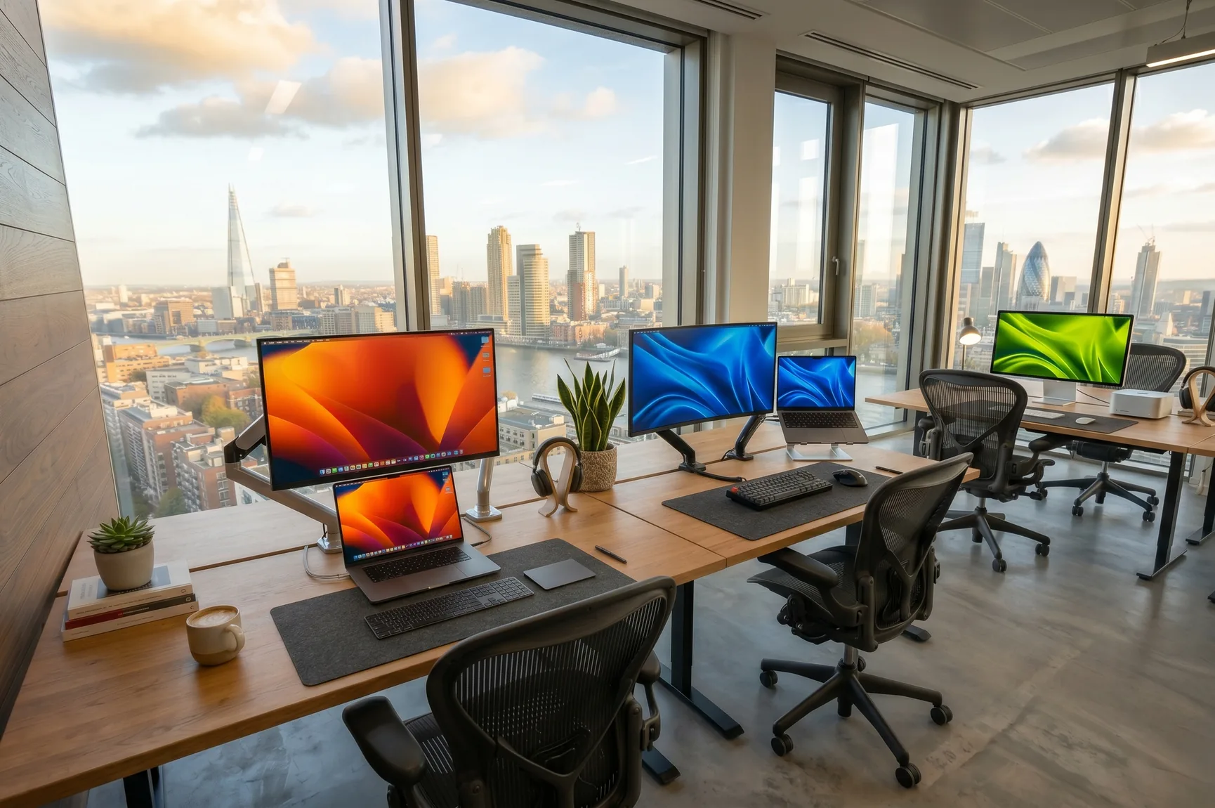 Werkplek bij Yawm webdesign studio in Schiedam